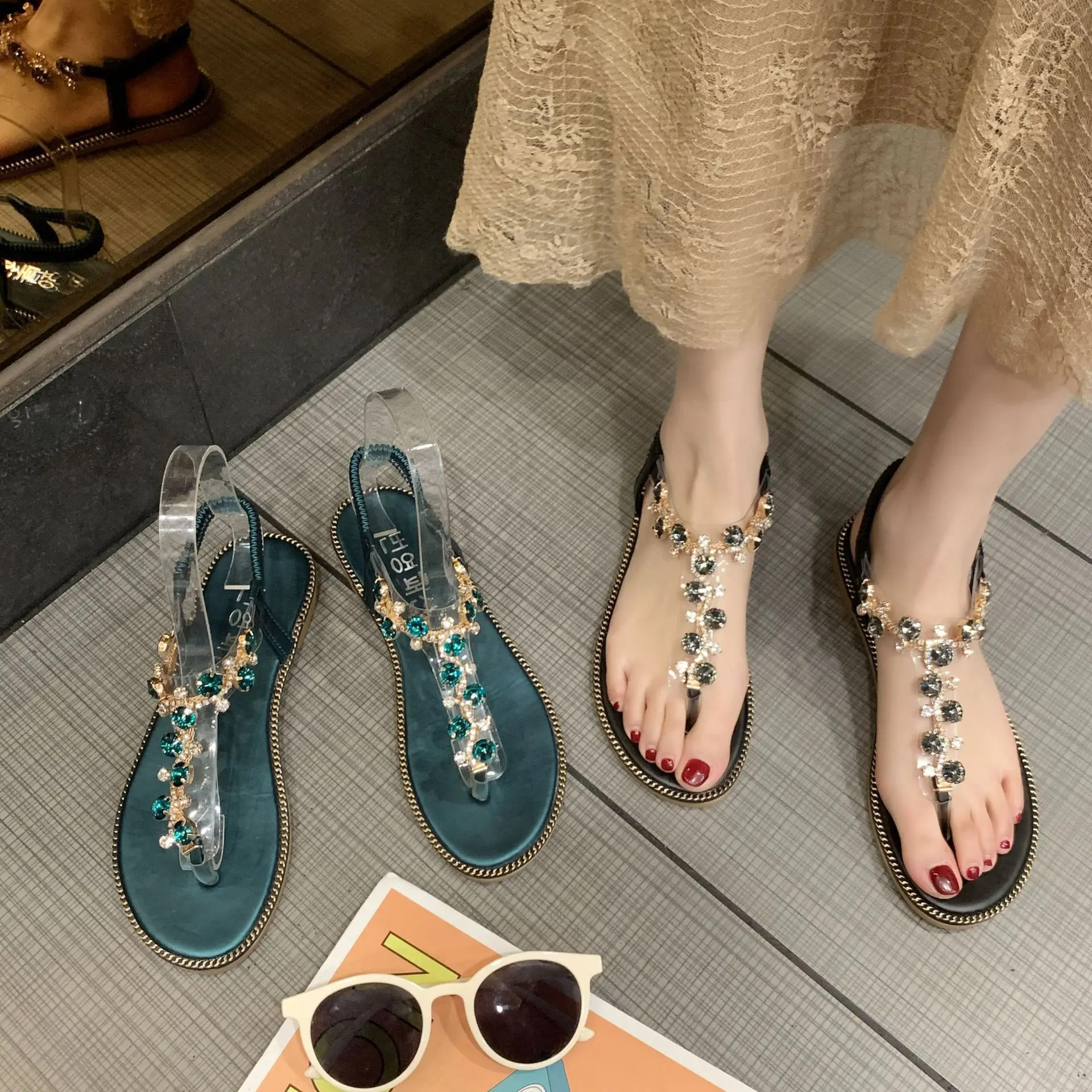 

Fashion Women Sandals for 2022 Luxury Shoes Women Designers Beach Sandals Platform Ladies Shoes Light Breathable Roman Shoes