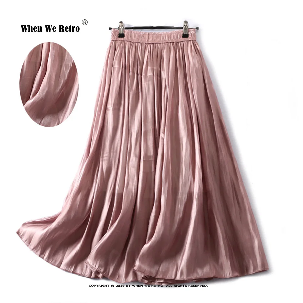 

Элегантная длинная юбка миди для женщин VD2939 трапециевидная летняя юбка с высокой талией Женская юбка