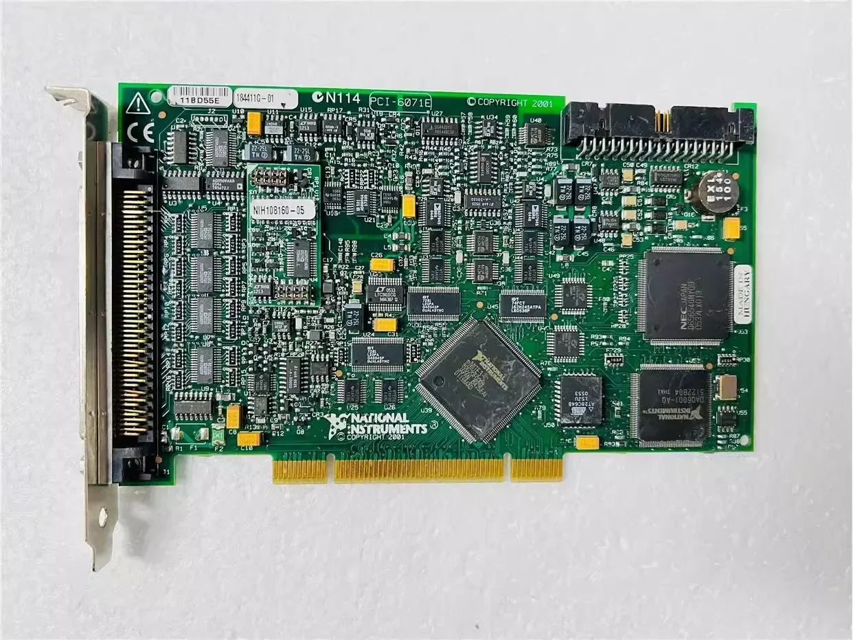 Фото 2026 Оригинальная NI PCI-6071E 12-битная 64-канальная многофункциональная карта сбора данных с аналоговым входом, реальные фотографии, в наличии. №1