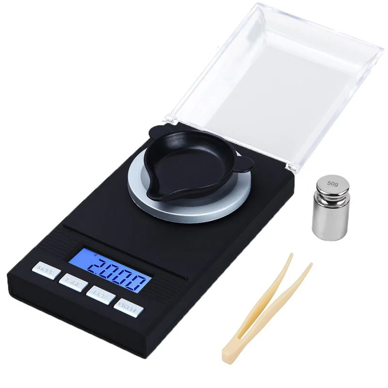 

0.001g Electronic Digital Scale Portable Mini Balance Precision Pocket Gold Jewelry Carat Diamond Scales Milligram Weight