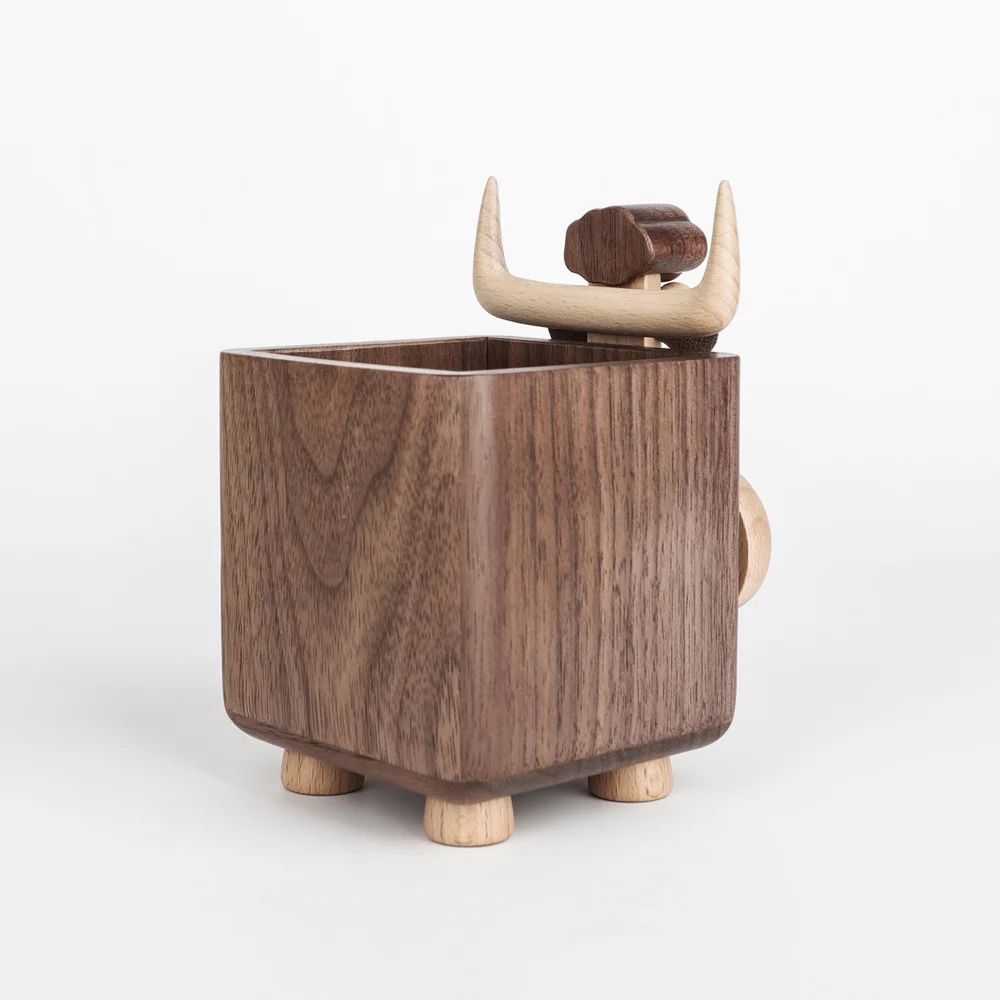 Деревянные Скульптуры В Скандинавском Стиле Фигурка Коровы/крылышки Буковый