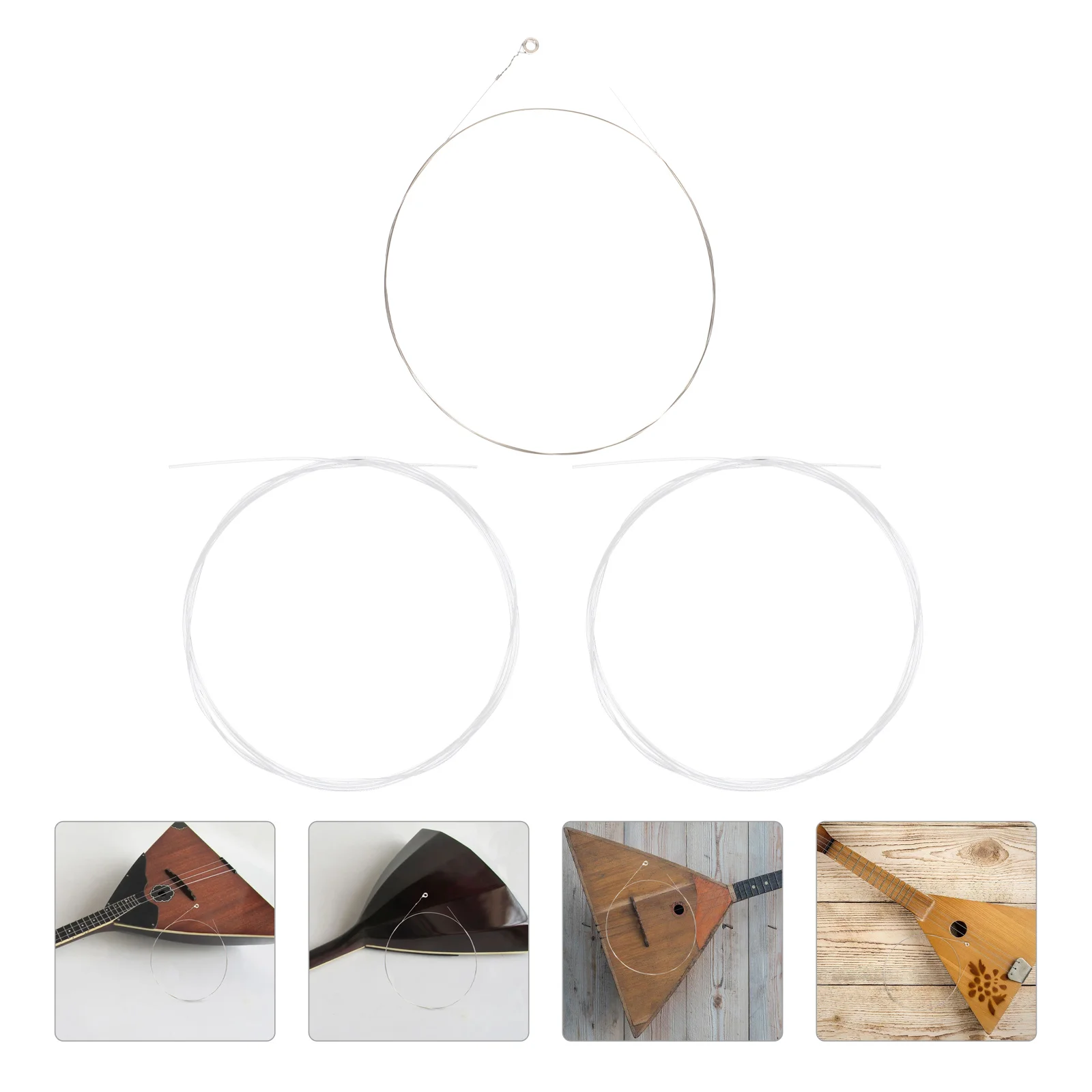 

Strings Balalaika Guitar Parts Nylon String Accessories Instrumentclassic Acoustic Set White Instruments Changing Classical