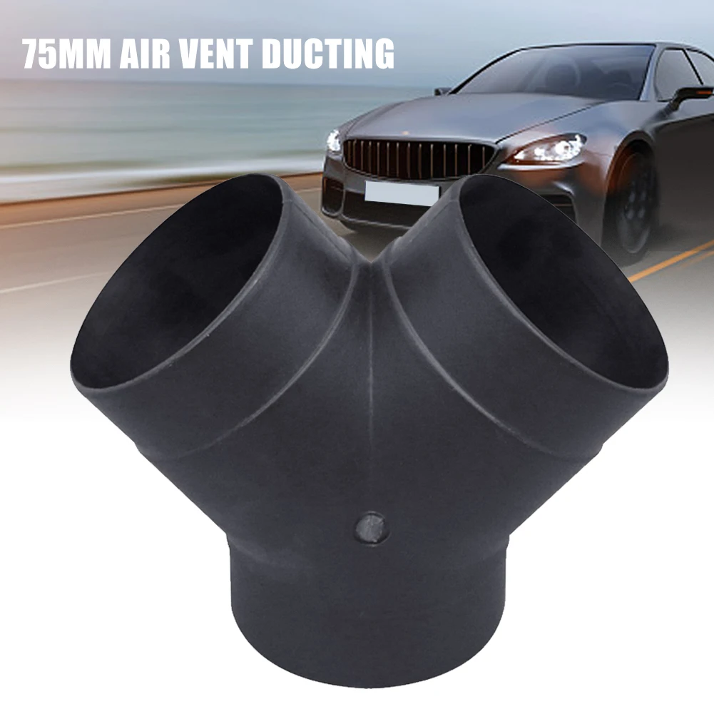 

75mm Air Vent Ducting Y Piece Elbow Pipe Outlet Exhaust Connector For Eberspaecher Air for Diesel Parking Heater