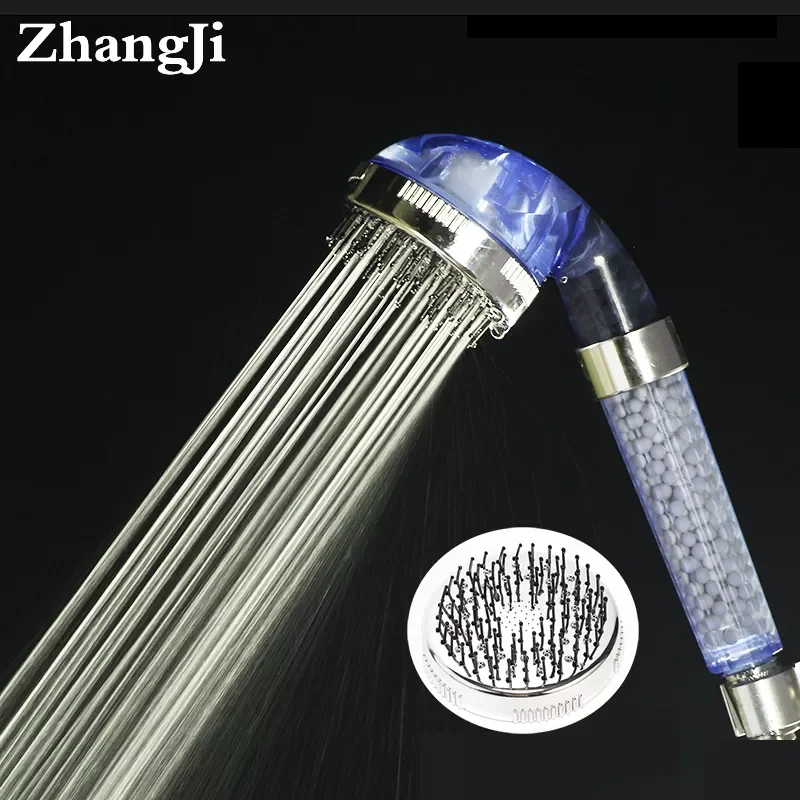 

2022New Zhangji suitable for Women Adjustable 3 Jetting high pressure Shower head SPA Filter Handled Water Saving Comb massage N