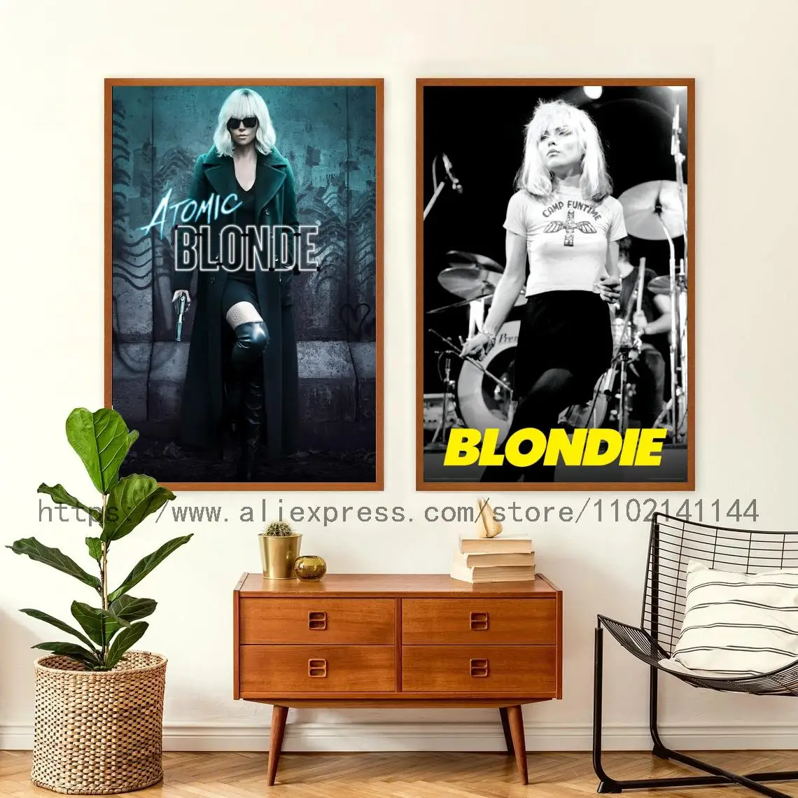 

Blondie Camp Funtime Rock Roll Album Band Music Decoration Art Poster Wall Art Gift Modern Family bedroom Decor Canvas Posters