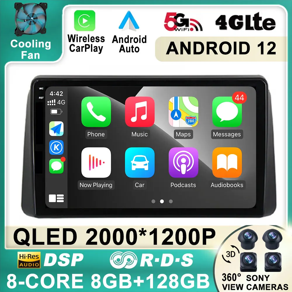 

Автомобильный плеер 9 ''Android 12, мультимедийная магнитола для Chrysler Grand Voyager 5 2011 - 2015 для Dodge Grand Caravan 2008-2020 GPS 2 Din