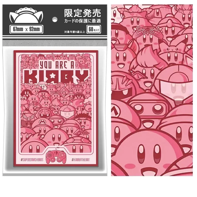 DIY Kirby PTCG карточный рукав 60 листов в упаковке Аниме Коллекция периферийных игр