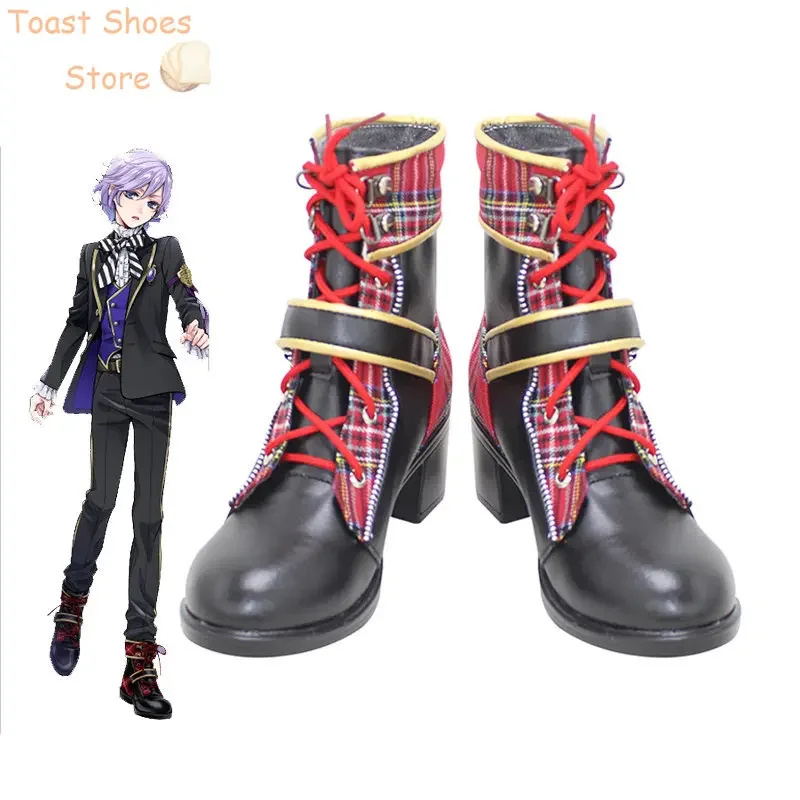 Epel Felmier обувь для косплея игра Twisted Wonderland красная из искусственной кожи реквизит