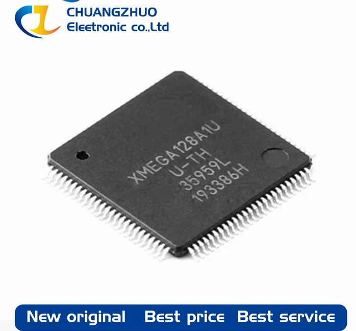 

1Pcs New original ATXMEGA128A1-AU 78 32MHz 1.6V~3.6V AVR FLASH 128KB TQFP-100(14x14) Microcontroller Units