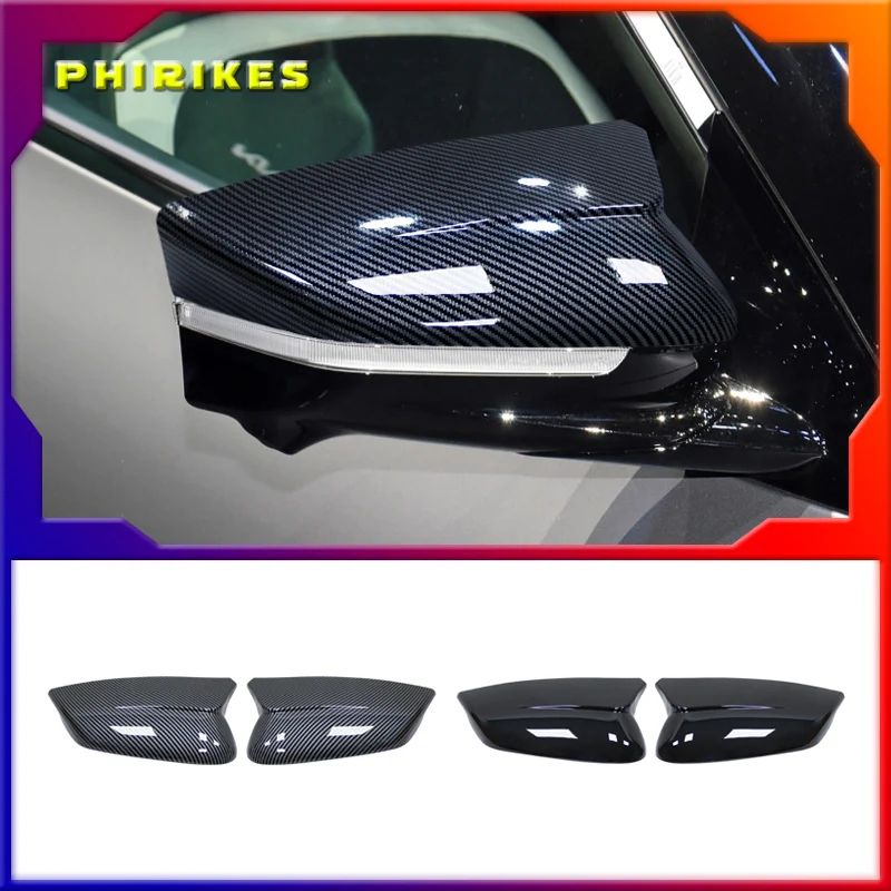 

For KIA EV6 2022 2023 Car Side Wing Mirror Cover Rear View Mirror Shell Caps Case ABS Car Exterior Accessories