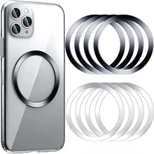 Universal Magnetic Metal Plate Ring For Magsafe Wireless Charger Iron Sheet Sticker Magnet Car Phone Holder For iPhone 13 12 11