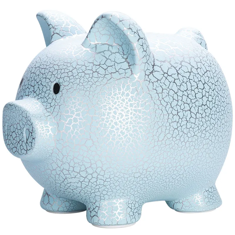 Cerami Cartoon Piggy Bank Cute Pig Creative Large Savings Tank Geometric Cube Square Caja Dinero Seguridad New 2019 GG50cq