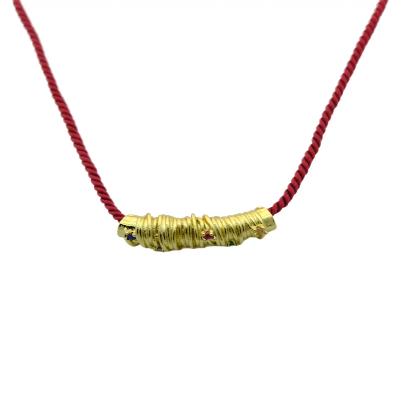 Модное винтажное ожерелье с подвеской в виде креста для женщин и мужчин красная