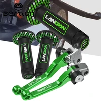 universal motorcycle pit dirt bikes brake clutch levers handlebar grips for kawasaki klx250 d tracker 1993 1994 1995 1996 1997
