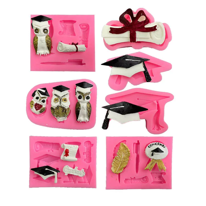 

Форма из жидкого силикона для моделирования значков на выпускной