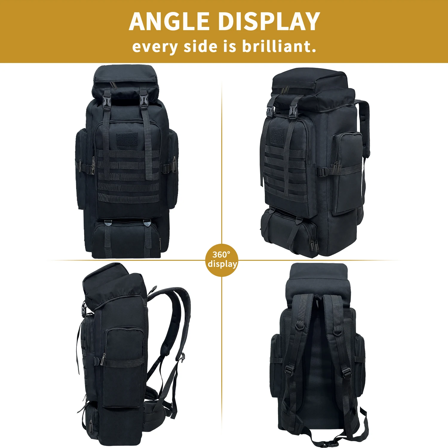 Походный рюкзак для кемпинга 80 л спортивный путешествий на открытом воздухе