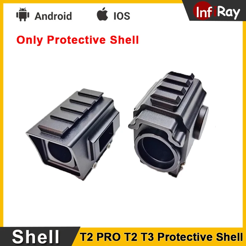 

INFIRAY T2 PRO T2 T3 Mobile Phone Infrared Thermal Imager Protective Shell Thermal Camera Aluminum Alloy Shell Weaver Rail
