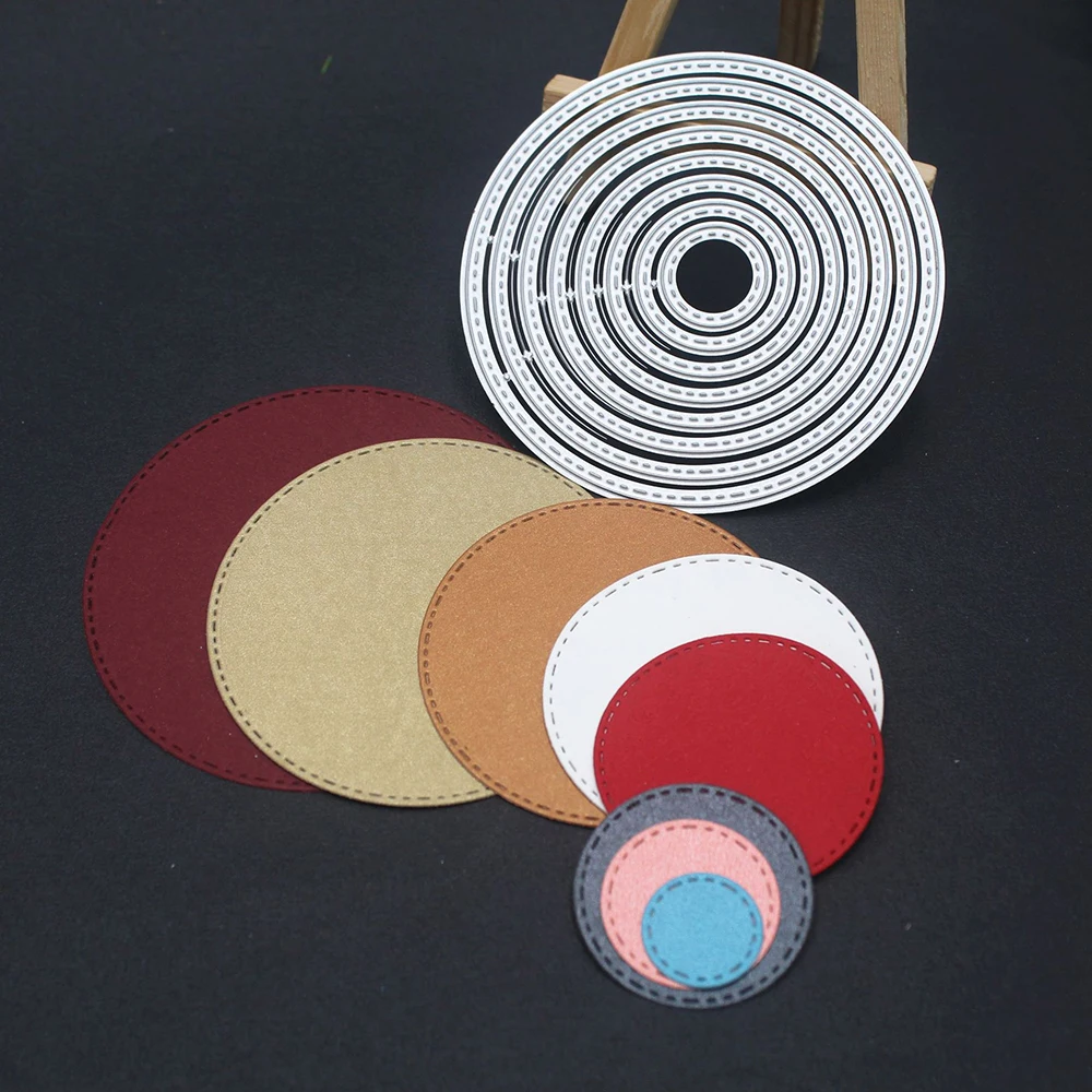 

Round Cutting Dies Embossing Scrapbooking Metal Dies for Crafts Cutter Paper Stamp Stencils for Decoration