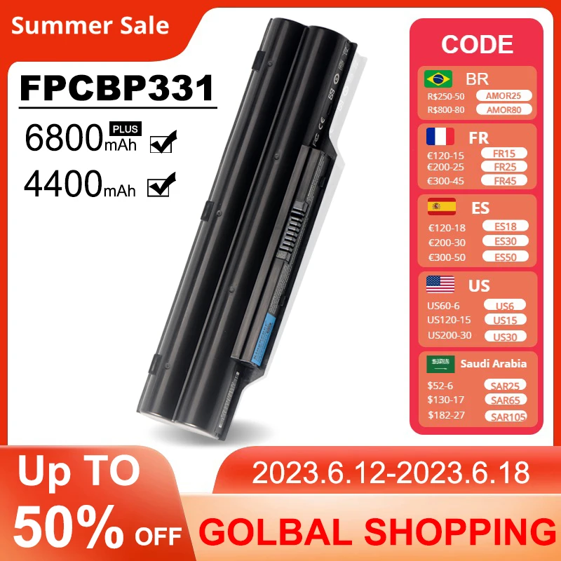 Аккумулятор KingSener FPCBP331 для ноутбука Fujitsu LifeBook A532 AH512 AH532 AH532/GFX FPCBP331 FMVNBP213 FPCBP347AP 4400 мАч