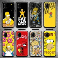 fashion homer lovely j simpsones phone case for samsung galaxy a52 a21s a02s a12 a31 a81 a10 a30 a32 a50 a80 a71 a51 5g