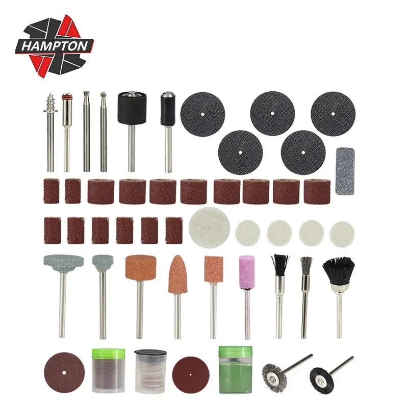 Набор аксессуаров для вращающихся инструментов 105 шт включая металлический