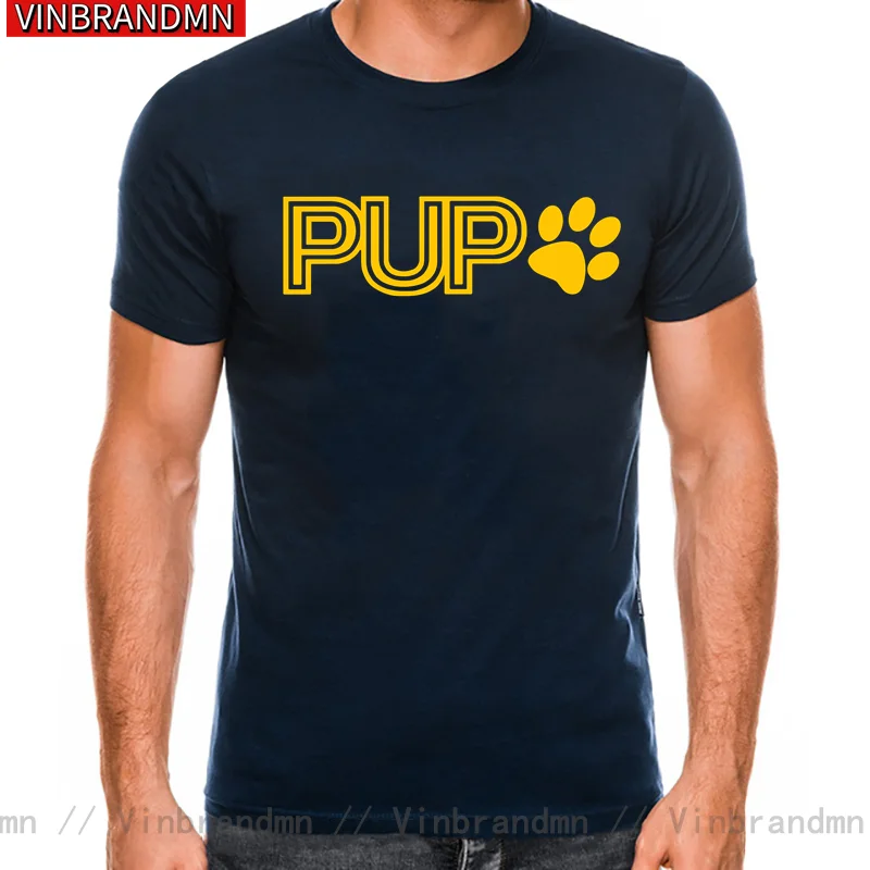 Оптовая продажа Pup Play Puppy Мужская футболка с изображением звонка для любителей