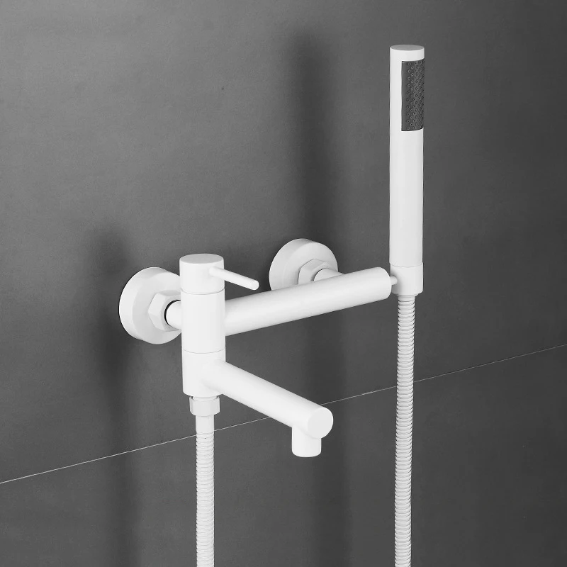 

Латунный душевой набор для ванной комнаты, смеситель для ванны, ручной насадка для душа, простой многофункциональный смеситель для душа, смешанный кран для горячей и холодной воды