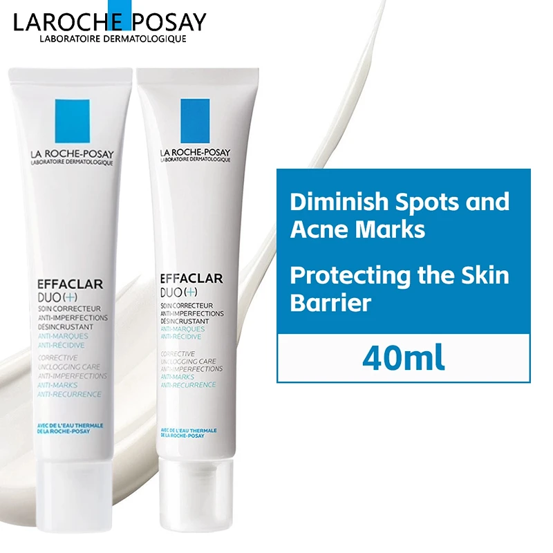 

2PCS La Roche Posay Effaclar Duo+ Moisturizing Face Cream Oil-free Reduces Blemishes Acne Brightens Evens Skin Tone Skin Care