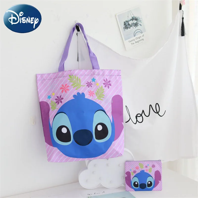 

Модная женская сумка Disney, милый шоппер в стиле аниме, складная вместительная сумка для покупок, подарочная сумочка на плечо