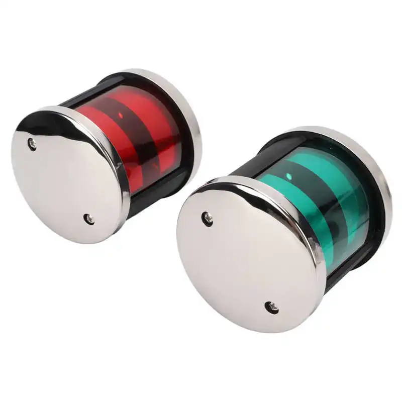 

Boat Navigation Light IP66 Waterproof Red Green Pair Sailing Signal Light High Brightness for Skeeter Touring Car
