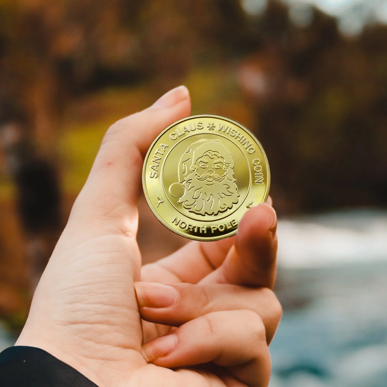 

Рождественские монеты, монеты, индивидуальные коллекционные монеты, памятные монеты Санта-Клауса с искусственными монетами