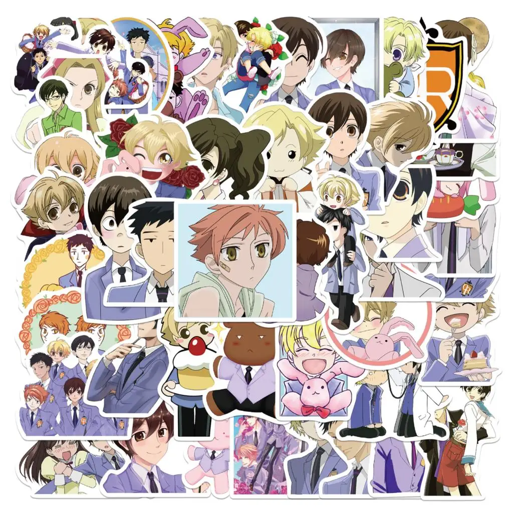

25/50PCS Anime Ouran High School Host Club Graffiti Stickers For Laptop Notebook Skateboard Luggage Decal Sticker Toy
