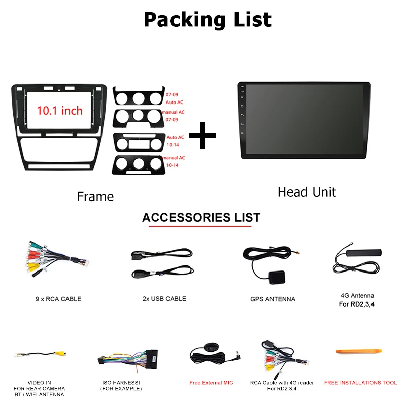 Автомобильное радио roadivox Android для Skoda Octavia 2 A5 2008-2013 GPS-навигация видеоэкран