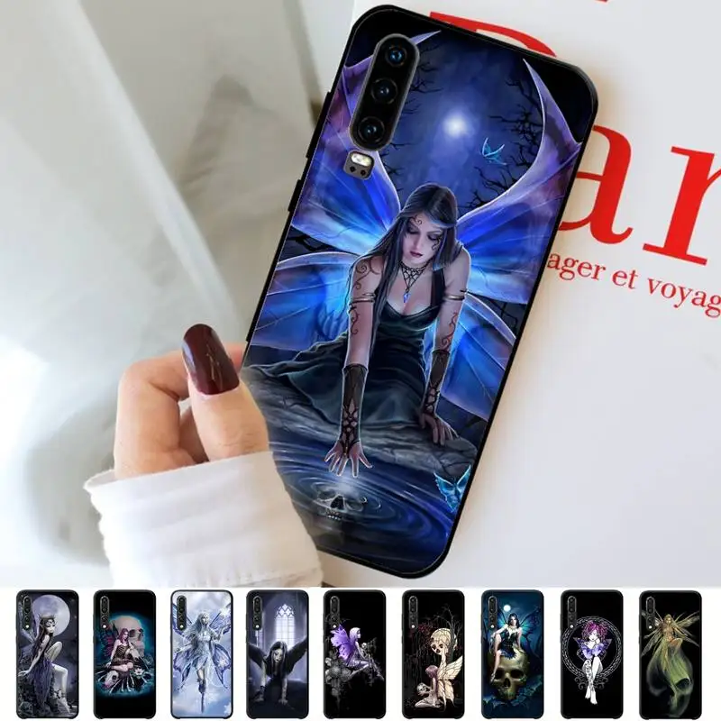 

A-Anny S-Stokess Gothic Skull Fairy Phone Case for Huawei P30 40 20 10 8 9 lite pro plus Psmart2019