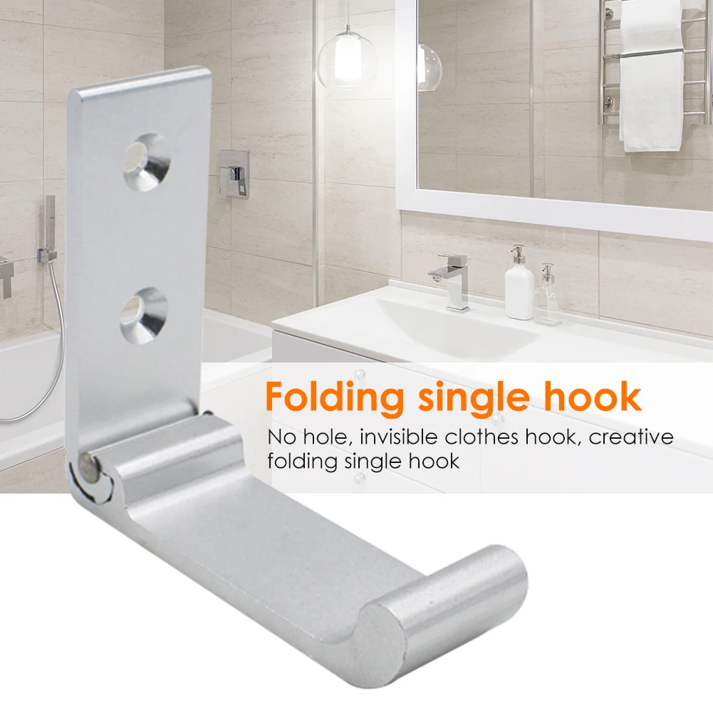

Wall Coat Hook Hook Foldable Hat Clothes Aluminum Wall Mount Headphones Holder for Household Clothing Portable Parts