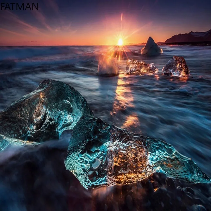 Фрески FATMAN 3D на заказ фотообои стену великолепный морской взгляд наклейки