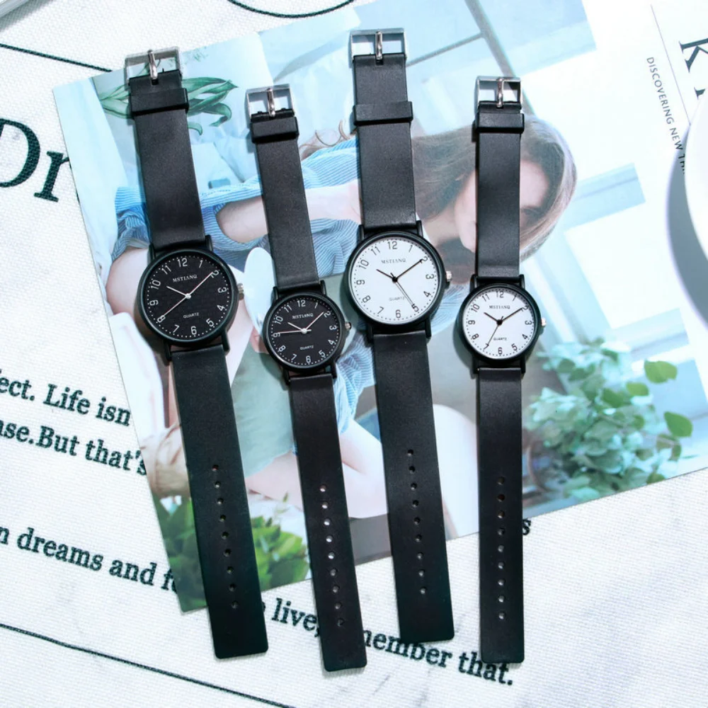 Explosive Female Student Korean Version Simple Trend Sports Leisure Atmosphere Retro College Style Couple Watch