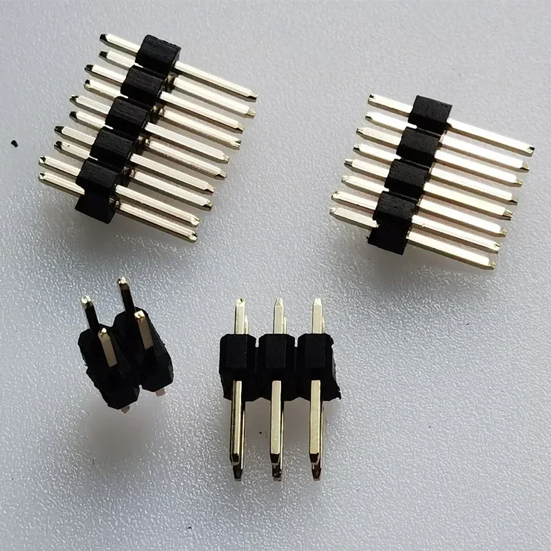 1000 шт. 2 54 мм двухрядный Штекерный 0 8u ''позолоченный штырьковый разъем