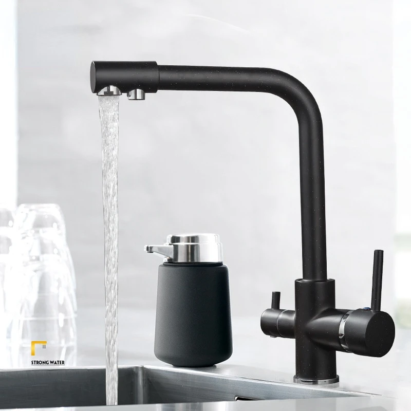 

Медный кухонный смеситель, кран для горячей и холодной воды, черный и белый, бежевый, зеленый, бронзовый, для раковины