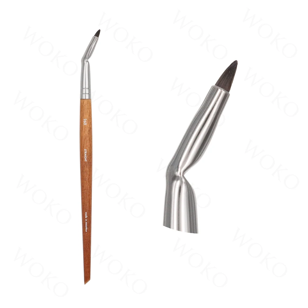 

M260 Eyeliner Brush Bent Liner Brush Smoky Liner Brush Gel Liner Brush Makeup Brush fine Eyeliner Makeup Eyeliner Brush