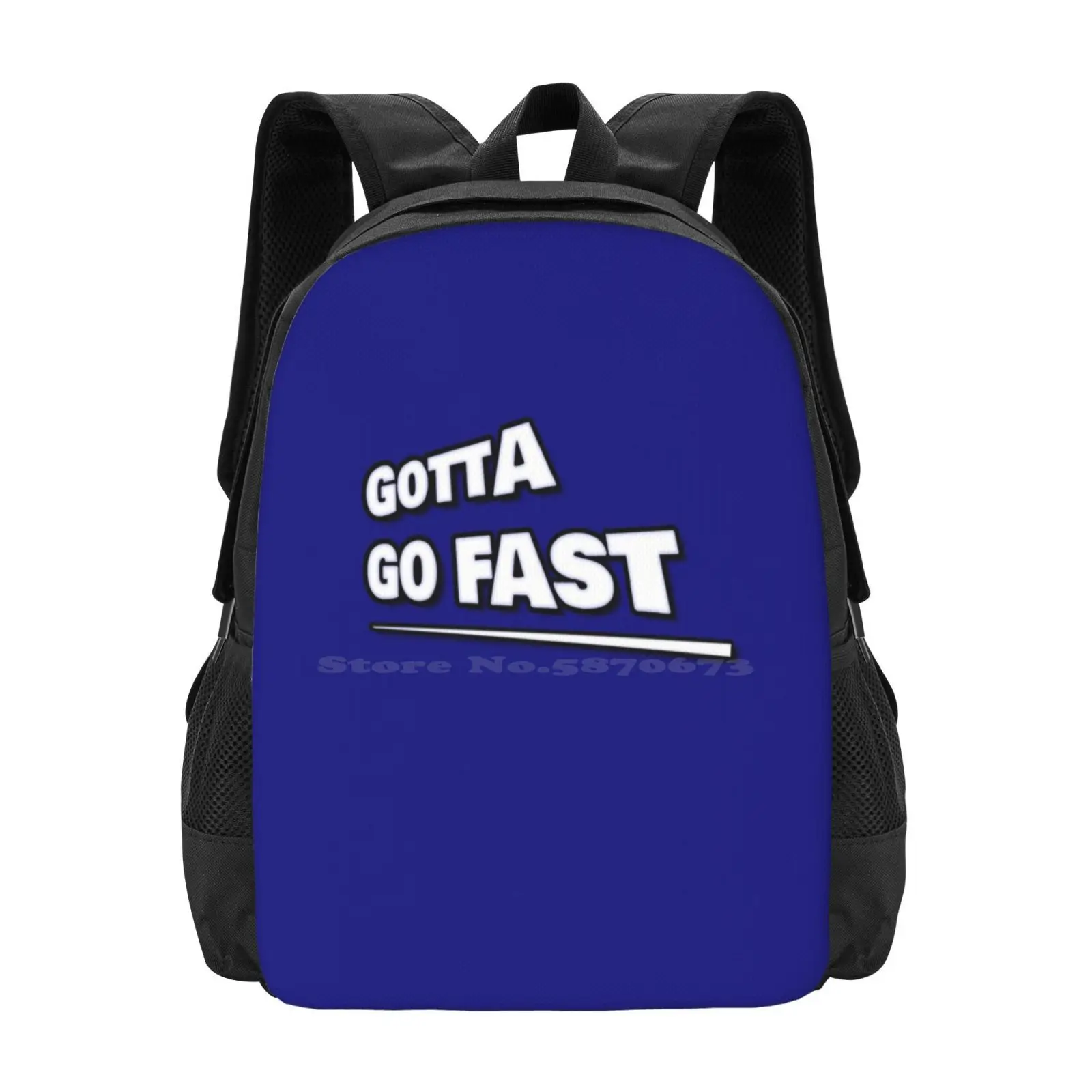 

Gotta Go Fast - School Bags Travel Laptop Backpack Gotta Go Fast X The Hedgehog Tails Colors Movie Video Games Retro Cartoon