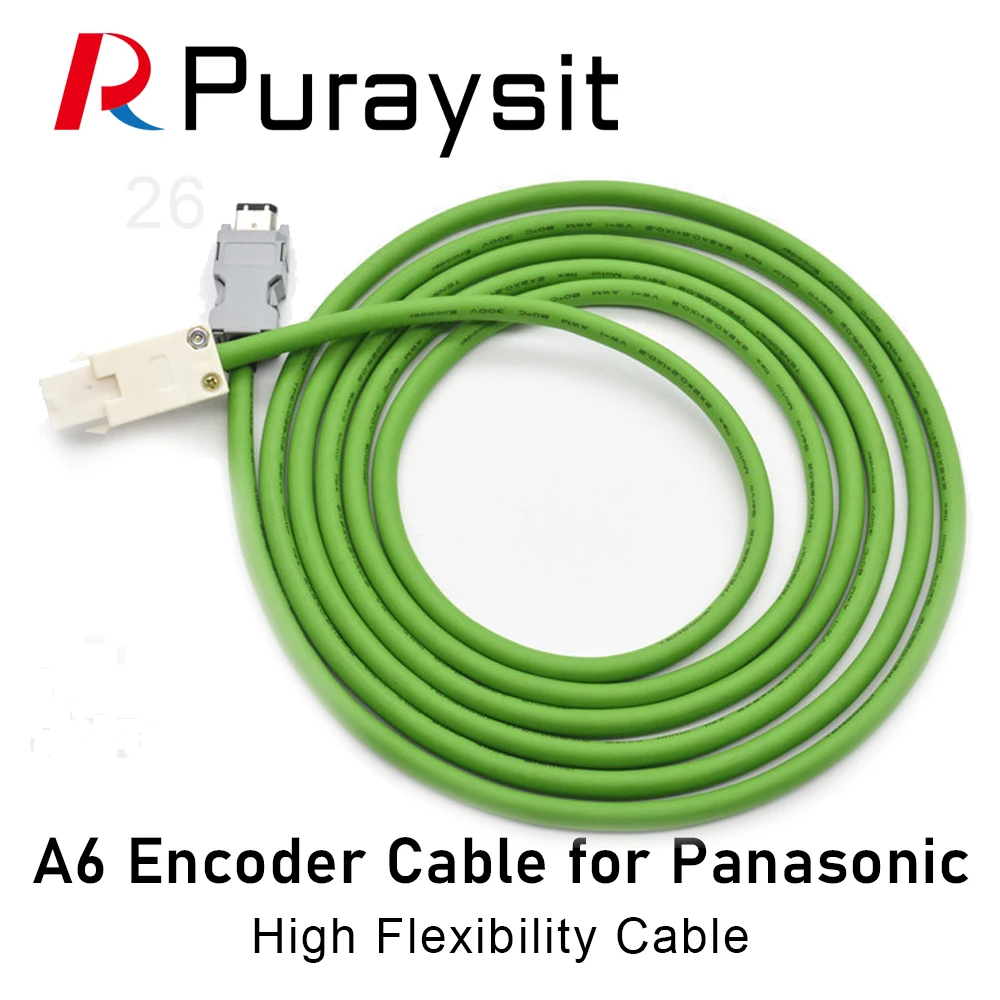 Серводвигатель Puraysit A6, кабель кодировщика, высокогибкий кабель MFECA0050EAD 0100, кабель кодировщика для Panasonic