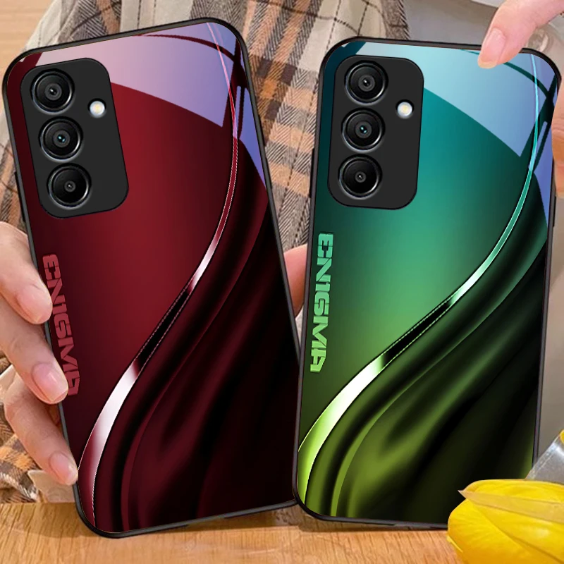 Фото Градиентная смесь серого цвета для Samsung A 20 30 A22 23 24 25 26 31 32 33 A34 35 42 50 51 52 53 54 55 56 A70 71 72 73 стеклянный чехол для телефона №4