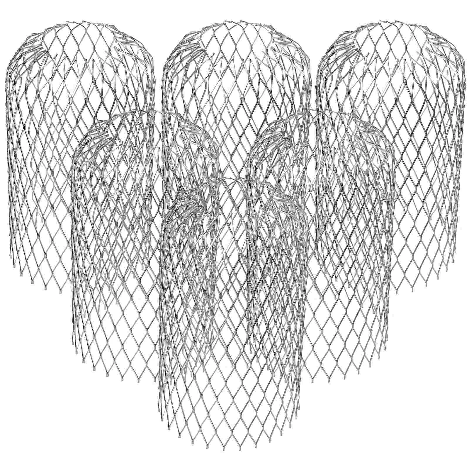 

6 Pcs Gutter Guard Mesh Downspout Sieve Strainer Leaf Protectors Aluminum Plate Leaves Filter Guards