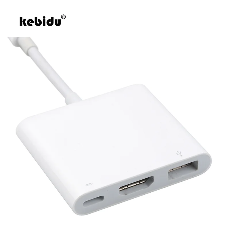 Kebidu USB 3.1 Type C к HD 3 0 HUB USB-C многопортовый адаптер Dongle Dock Cable для нового Macbook Pro white