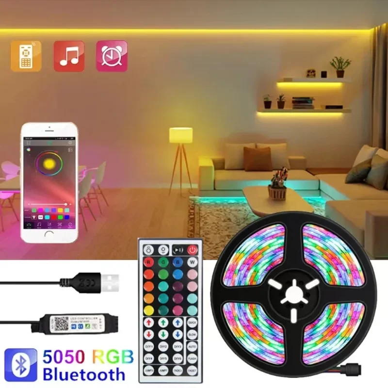 Светодиодная лента RGB с Bluetooth 10 м 5 в пост. Тока