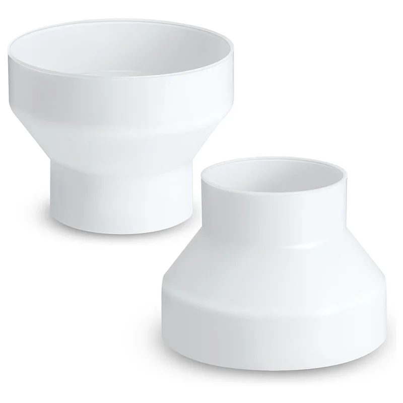 2 шт. 6–4 дюйма Редуктор воздуховода Увеличитель ABS Адаптер Канальный вентилятор