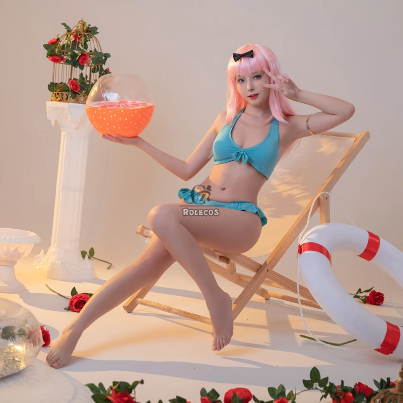 ROLECOS Kaguya-sama Love is War Chika Fujiwara купальник бикини женский костюм для косплея