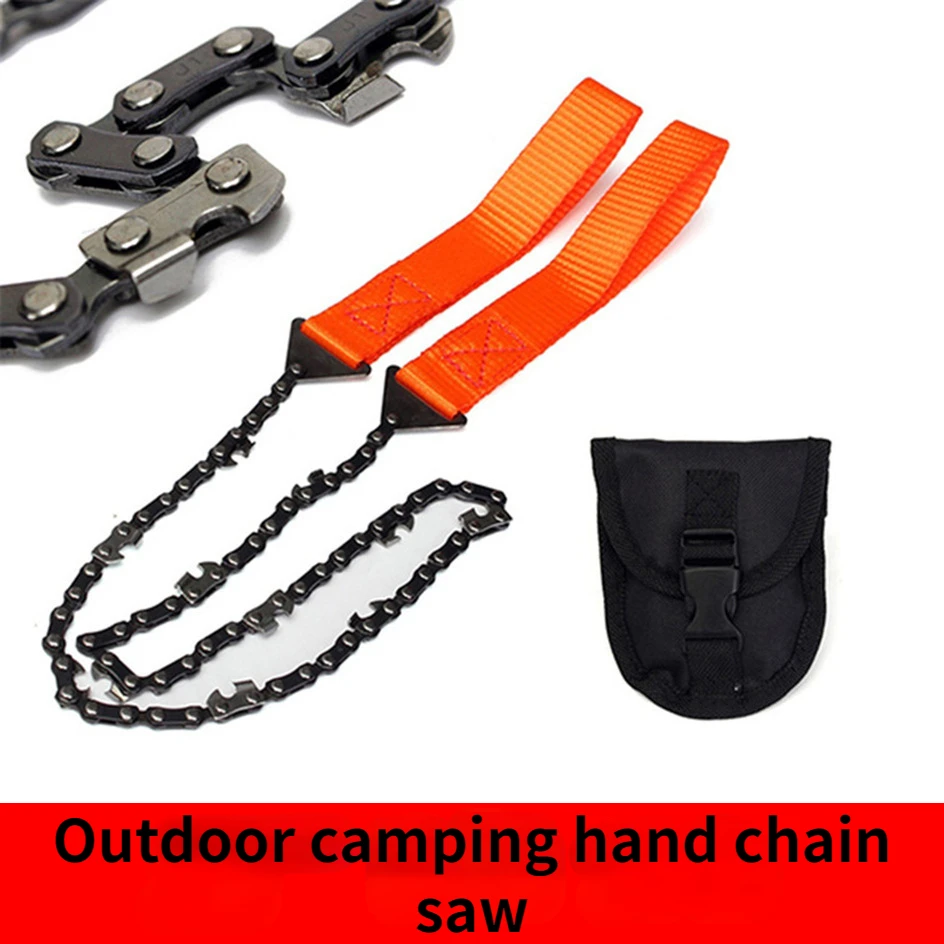 

Pocket Saw Cloth Bag Saw 24-Inch Portable Outdoor Survival Coping Saw Hand-Pull Chainsaw 11 Teeth Garden Wood Cutting Saw