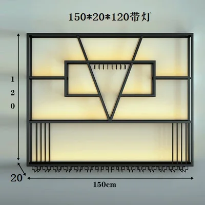 Полки для демонстрации ликера винный шкаф металлический подвесной клуба бара